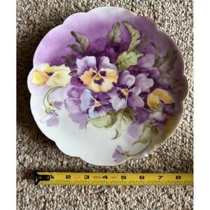 Elite Limoges France Floral Decorative Porcelain Plate